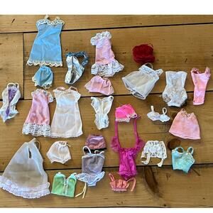 VTG lot of 25 Barbie Doll Clothes- Lingerie/ Nighties. Bed time.